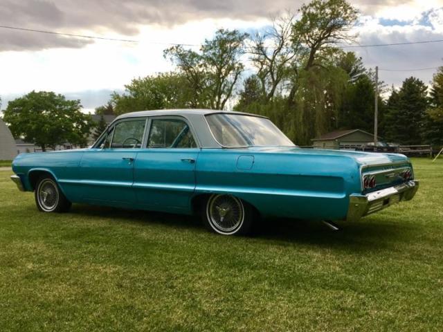 1964 Blue Chevrolet Bel Air/150/210 Sedan