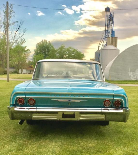 1964 Blue Chevrolet Bel Air/150/210 Sedan