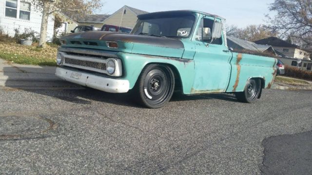 1964 green patina Chevrolet C-10 Standard Cab Pickup