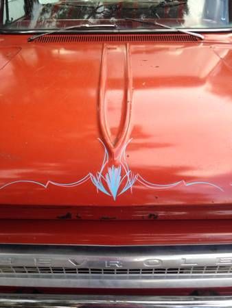 1964 Orange Chevrolet C-10 Standard Cab Pickup