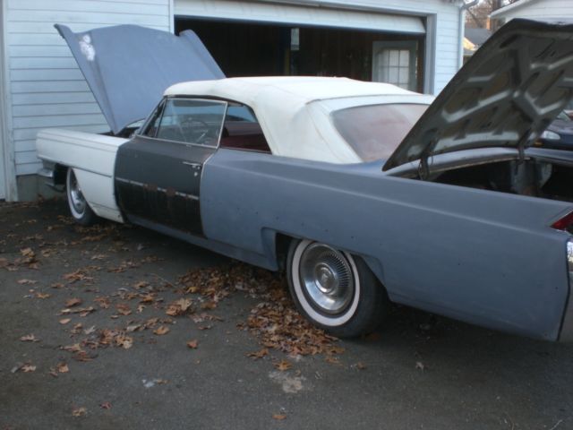 1964 Silver Cadillac DeVille Convertible