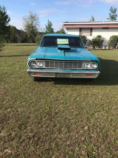 1964 blue/white Chevrolet Chevelle sedan
