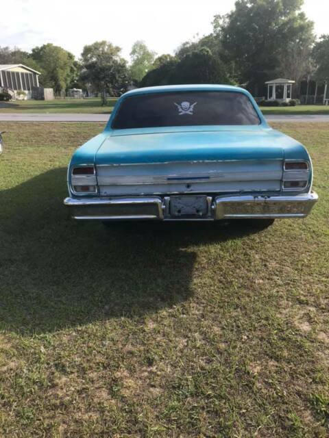 1964 blue/white Chevrolet Chevelle sedan