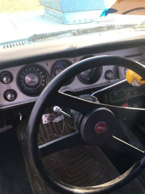 1964 blue/white Chevrolet Chevelle sedan