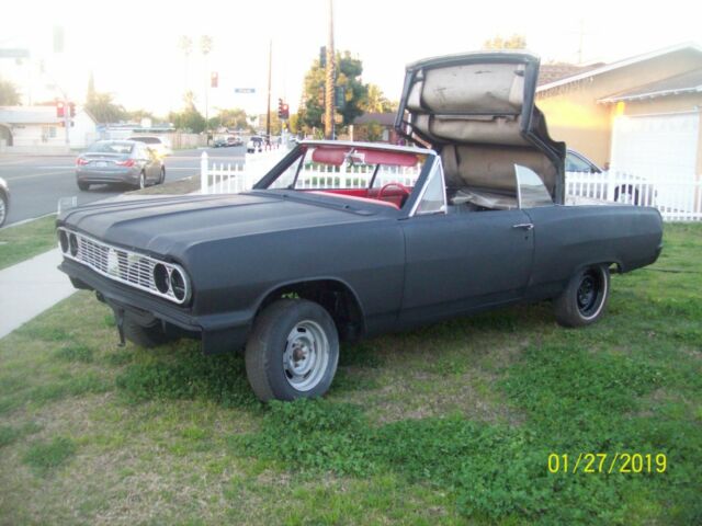 1964 Black Chevrolet Chevelle Convertible