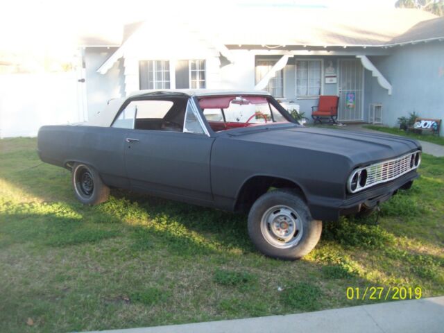 1964 Black Chevrolet Chevelle Convertible