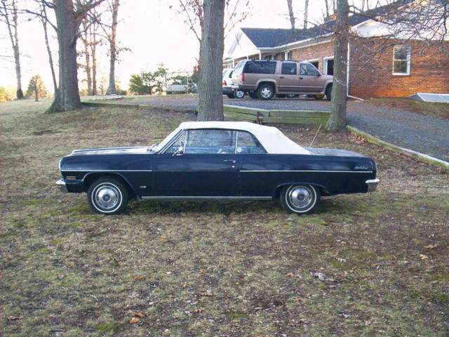 1964 Blue Chevrolet Chevelle Convertible
