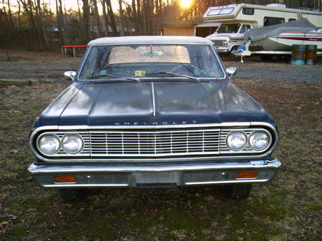 1964 Blue Chevrolet Chevelle Convertible