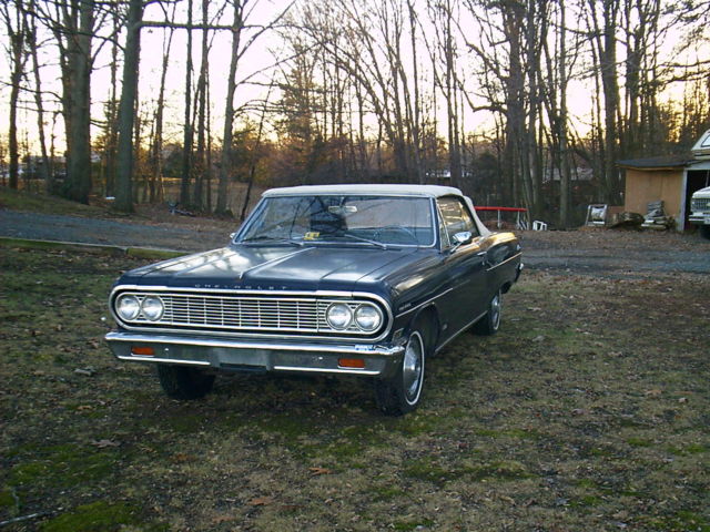 1964 Blue Chevrolet Chevelle Convertible