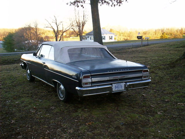 1964 Blue Chevrolet Chevelle Convertible