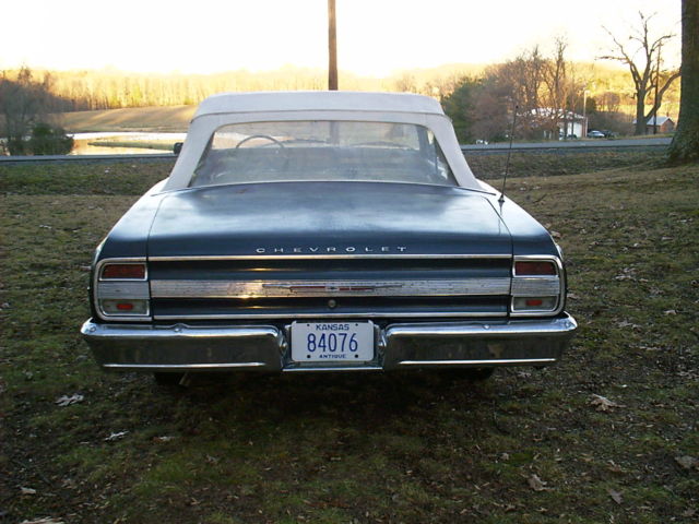 1964 Blue Chevrolet Chevelle Convertible