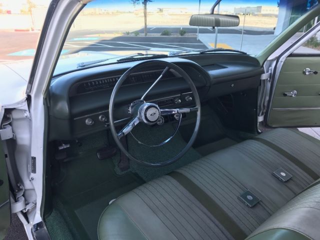 1964 White Chevrolet Bel Air/150/210 Sedan