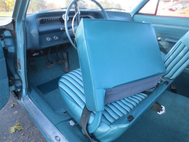 1964 Blue Chevrolet Biscayne Coupe