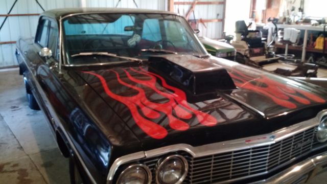 1964 Green Chevrolet Bel Air/150/210 Sedan