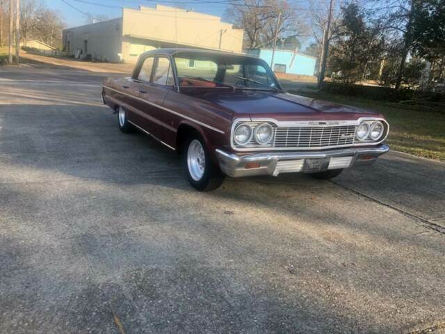1964 Red Chevrolet Bel Air Sedan