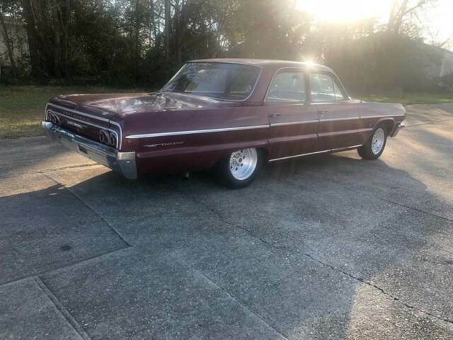 1964 Red Chevrolet Bel Air Sedan