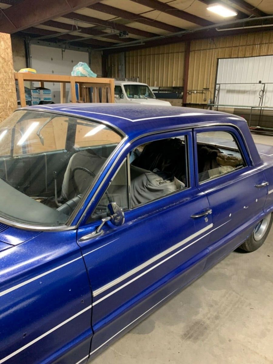 1964 Blue Chevrolet Bel Air/150/210 Sedan