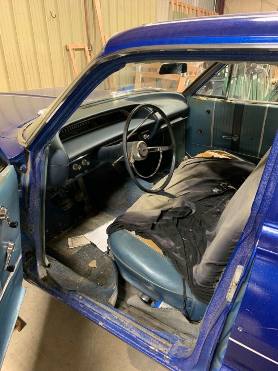 1964 Blue Chevrolet Bel Air/150/210 Sedan