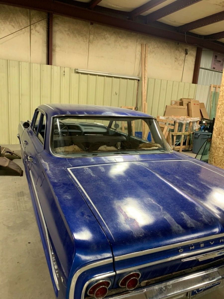 1964 Blue Chevrolet Bel Air/150/210 Sedan