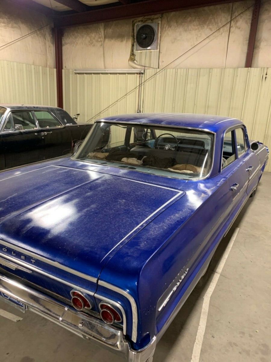 1964 Blue Chevrolet Bel Air/150/210 Sedan