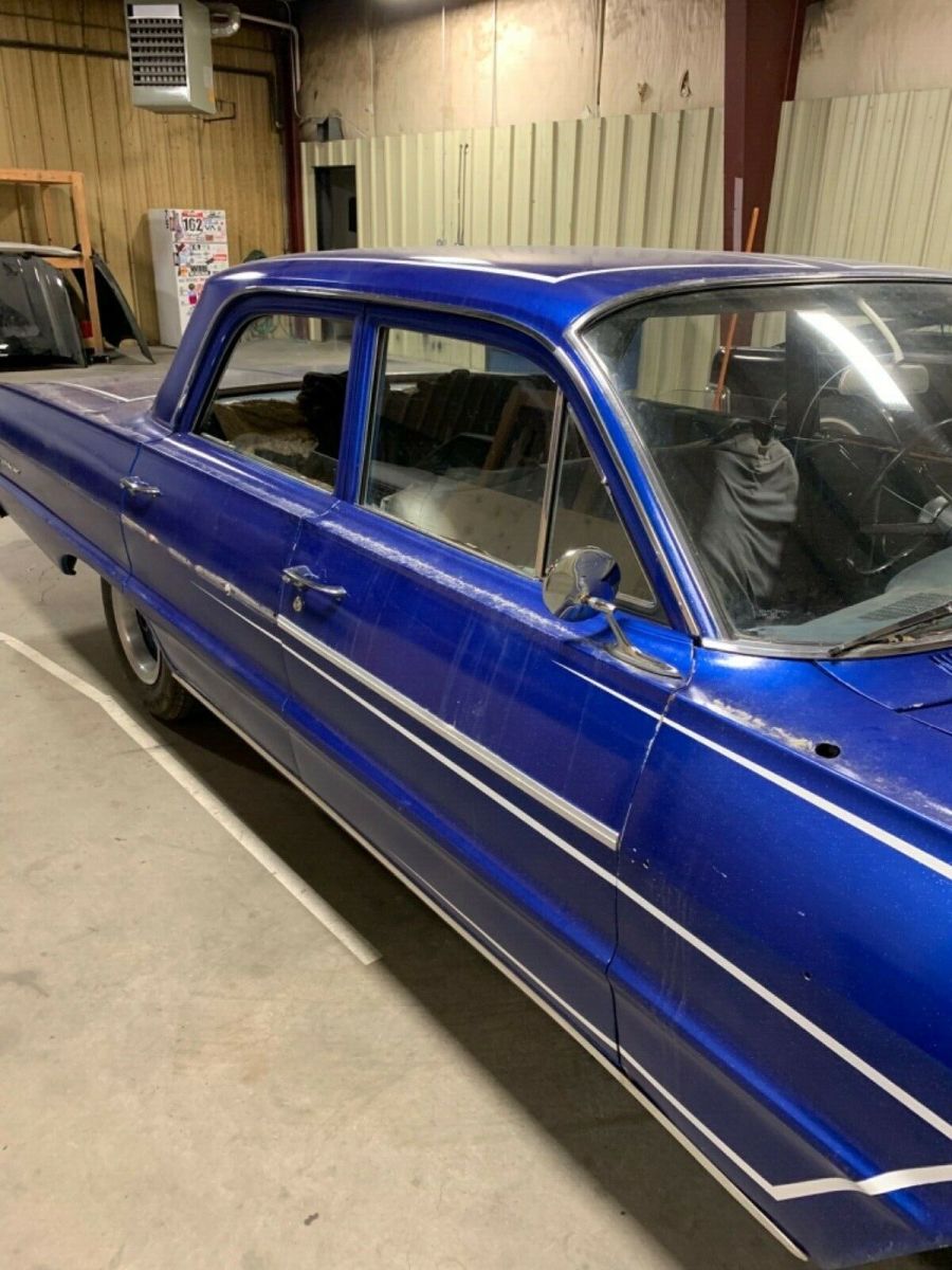 1964 Blue Chevrolet Bel Air/150/210 Sedan