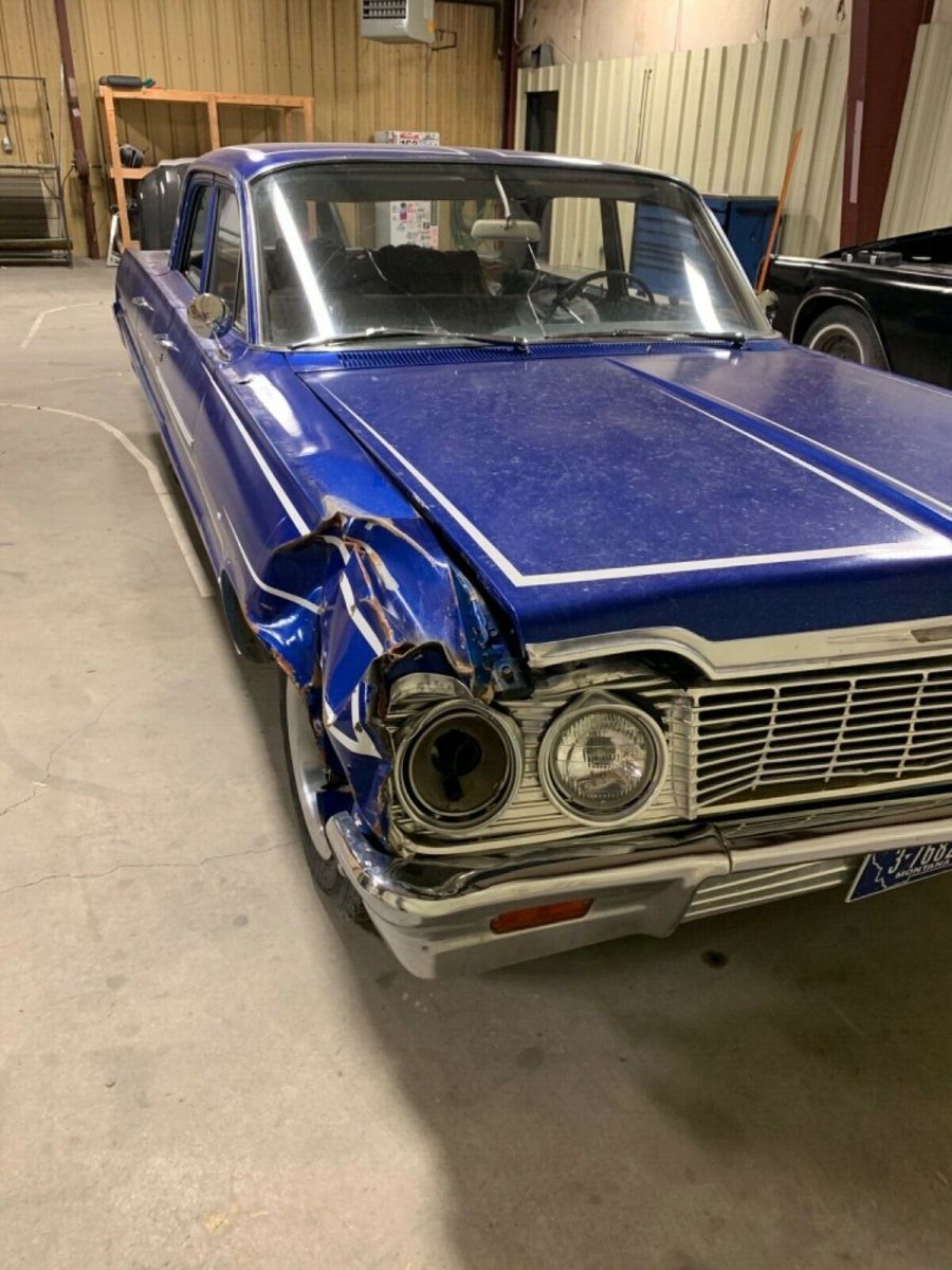 1964 Blue Chevrolet Bel Air/150/210 Sedan