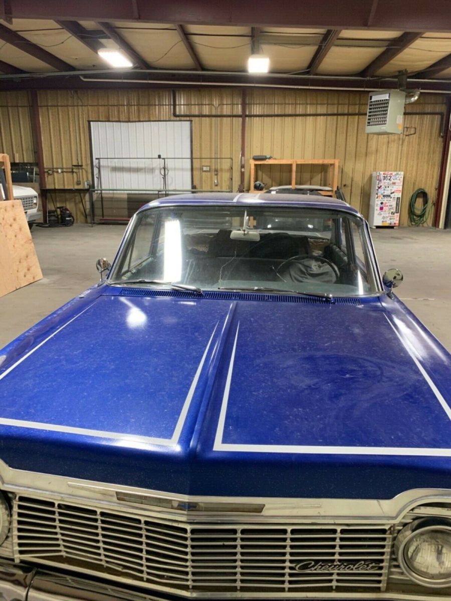 1964 Blue Chevrolet Bel Air/150/210 Sedan