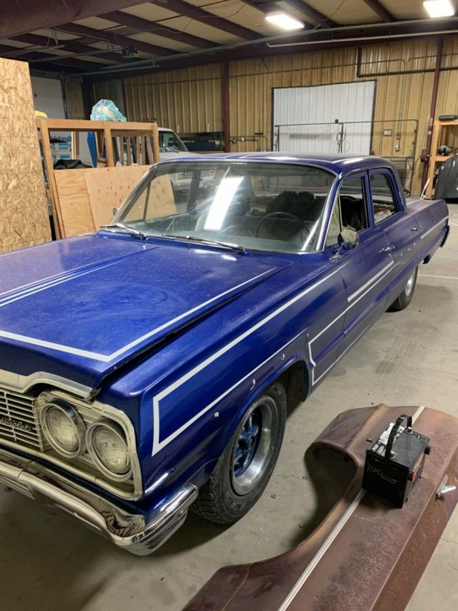 1964 Blue Chevrolet Bel Air/150/210 Sedan