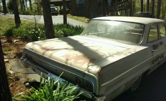 1964 Green Chevrolet Bel Air/150/210 Sedan