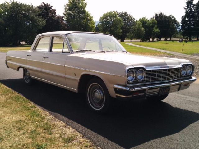 1964 Beige Chevrolet Bel Air/150/210 Sedan