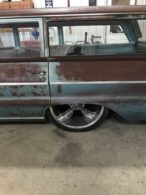 1964 blue Chevrolet Bel Air/150/210 Wagon