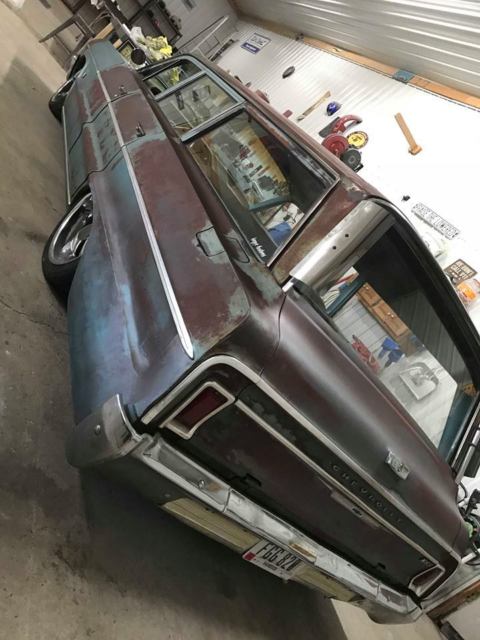1964 blue Chevrolet Bel Air/150/210 Wagon