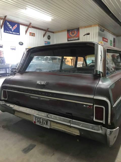 1964 blue Chevrolet Bel Air/150/210 Wagon