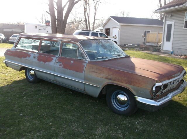 1963 Blue Chevrolet Belair Wagon