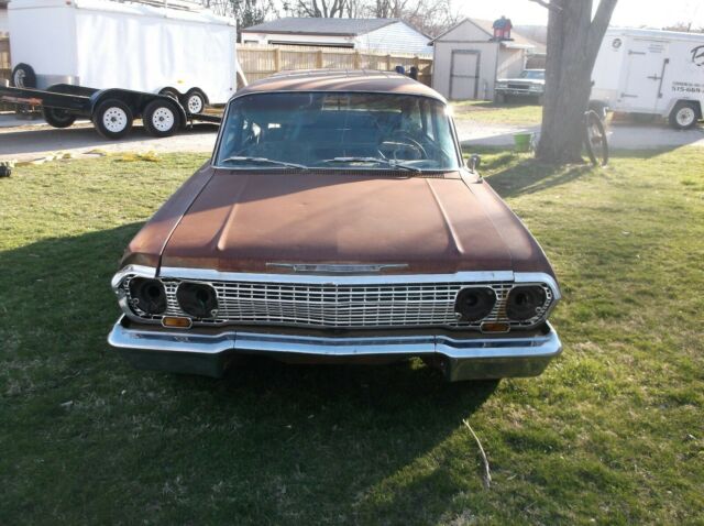 1963 Blue Chevrolet Belair Wagon