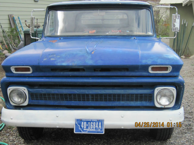 1964 Blue Chevrolet C-10 long bed pickup