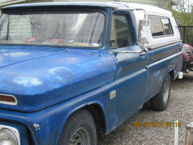 1964 Blue Chevrolet C-10 long bed pickup