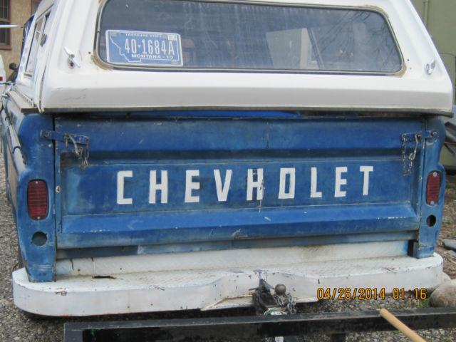 1964 Blue Chevrolet C-10 long bed pickup