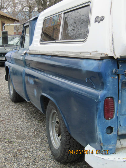 1964 Blue Chevrolet C-10 long bed pickup