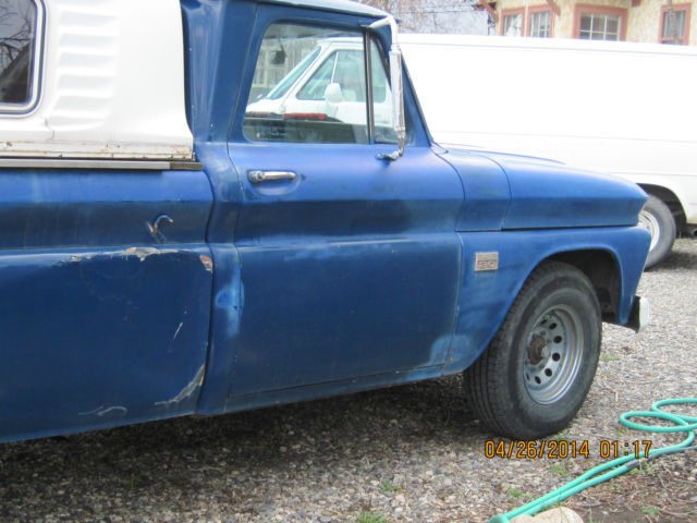 1964 Blue Chevrolet C-10 long bed pickup