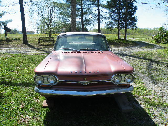 1964 Red Chevrolet Corvair Convertible