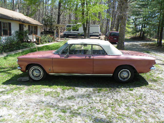 1964 Red Chevrolet Corvair Convertible