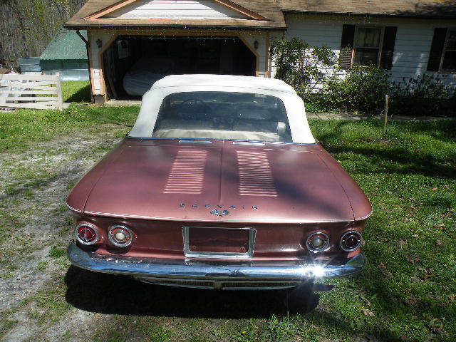 1964 Red Chevrolet Corvair Convertible