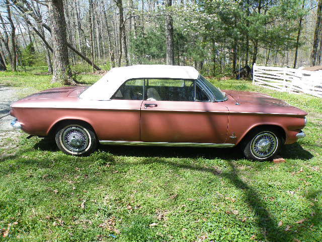 1964 Red Chevrolet Corvair Convertible