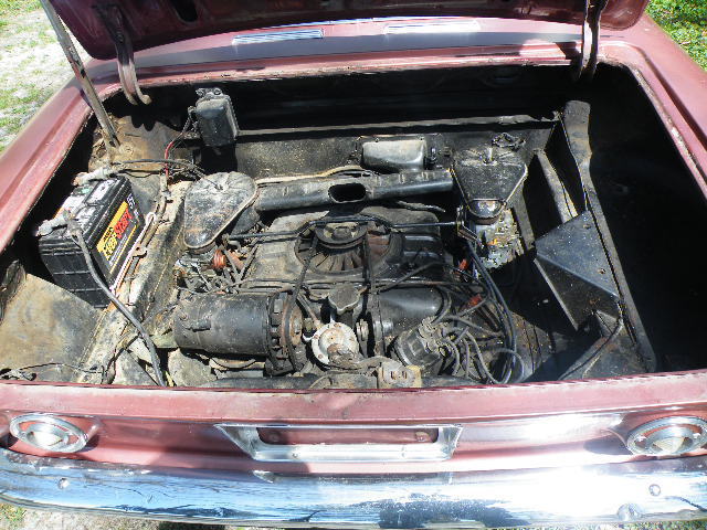 1964 Red Chevrolet Corvair Convertible