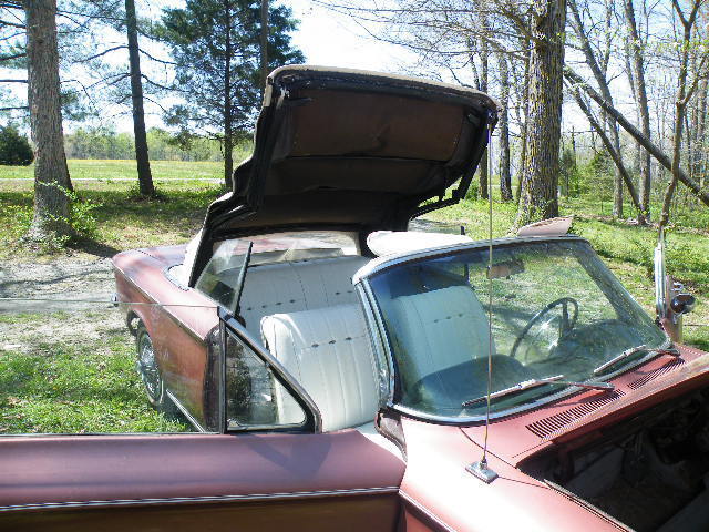 1964 Red Chevrolet Corvair Convertible