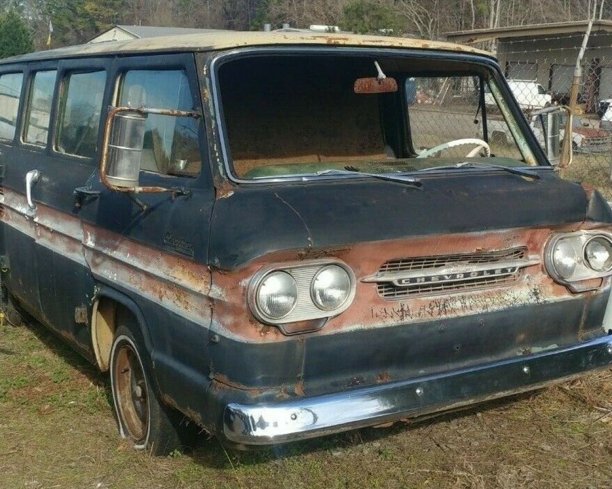 1964 Blue Chevrolet Greenbrier Van