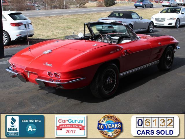 1964 Red Chevrolet Corvette Convertible