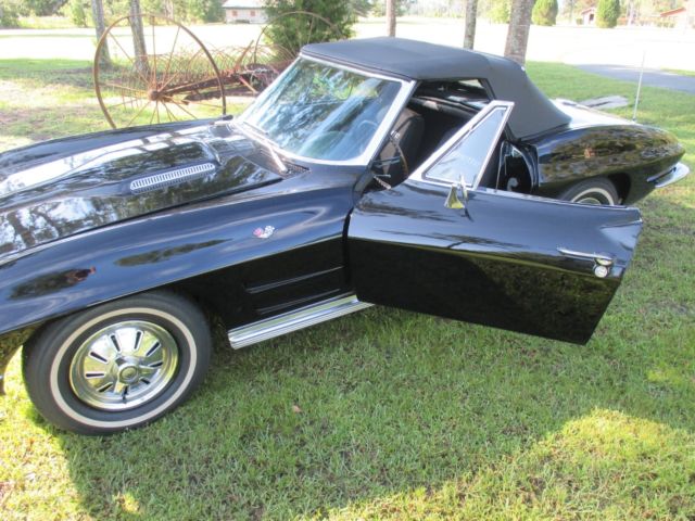 1964 Black Chevrolet Corvette Convertible