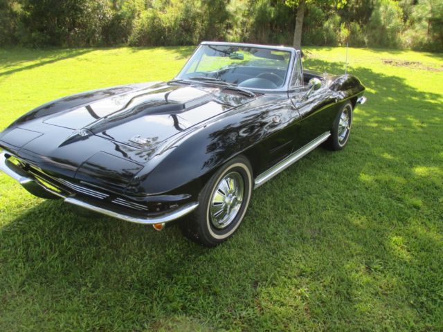 1964 Black Chevrolet Corvette Convertible